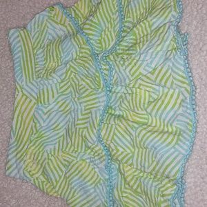 Girl Skirt Ruffles Size M 100% Rayon Multicolor